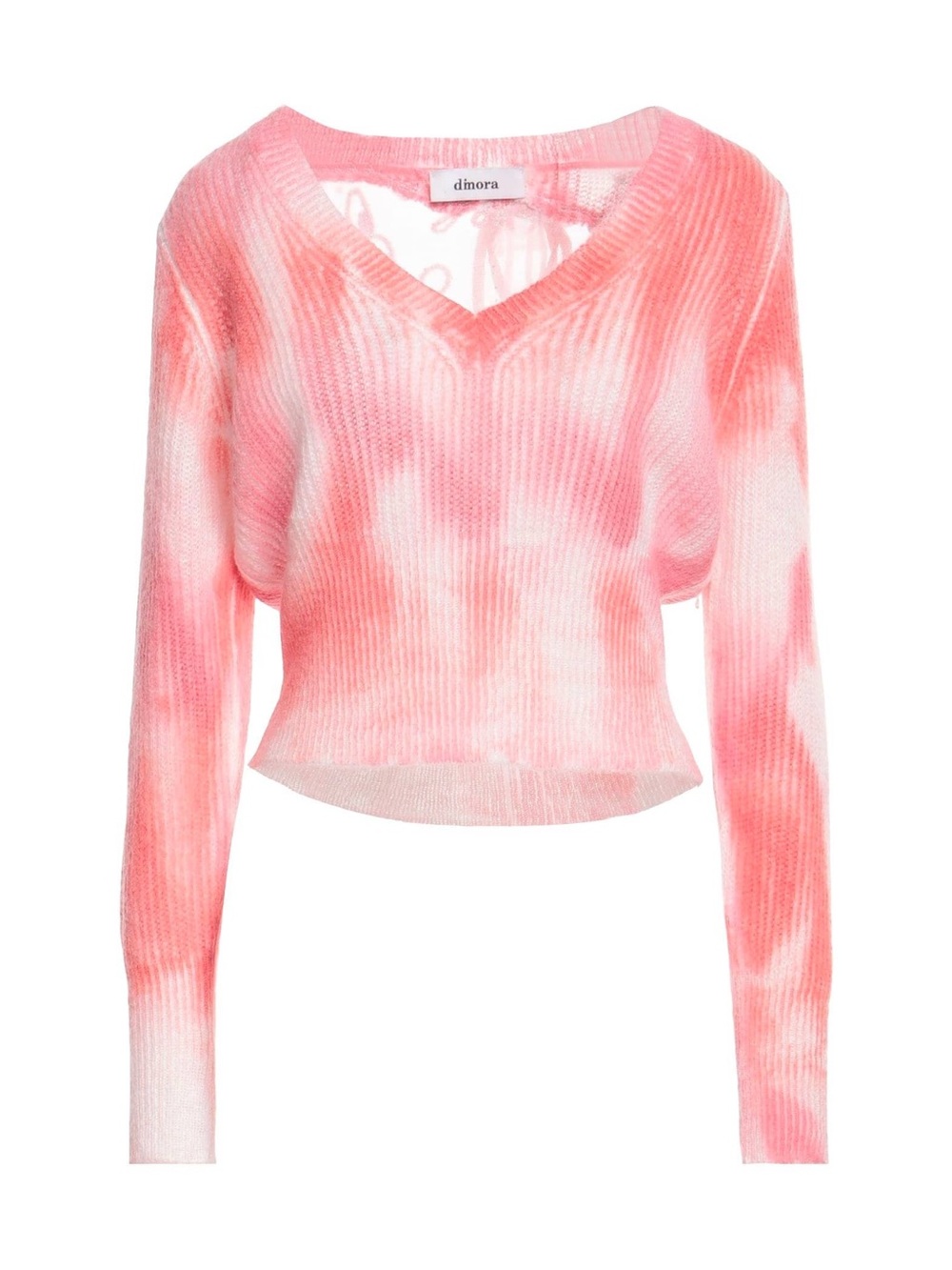 Dimora Pink V-Neck Knit Sweater